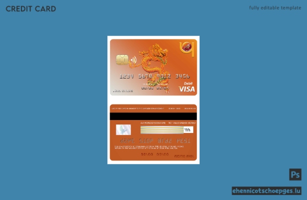 Beispielvorschau der Bhutan Druk PNB Bank Visa-Karte